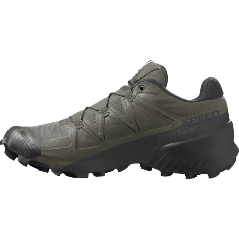 Salomon Speedcross 5 Wide Men's Trail Running Shoes Olive | CA 46H95